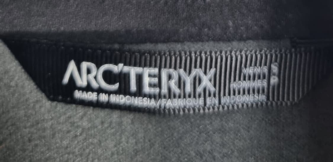 S ) 아크테릭스 다크그레이 약기모 트레이닝 져지 트랙탑 상품이미지3