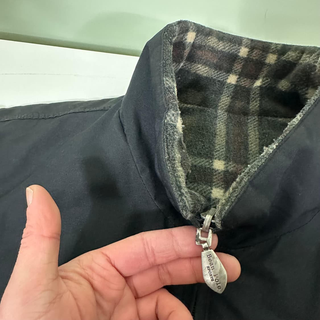 105 빈폴 블랙 리버시블 양면 후리스 점퍼 상품이미지5