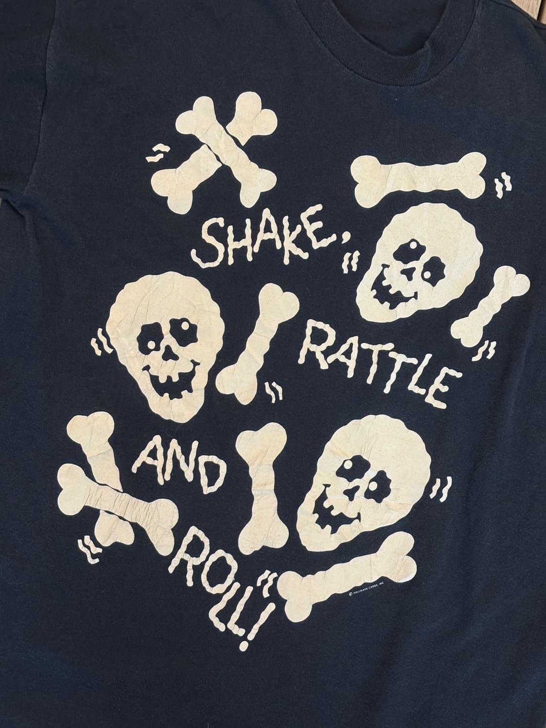 90s Shake, Rattle And Roll 스컬 그래픽 싱글스티치 상품이미지4