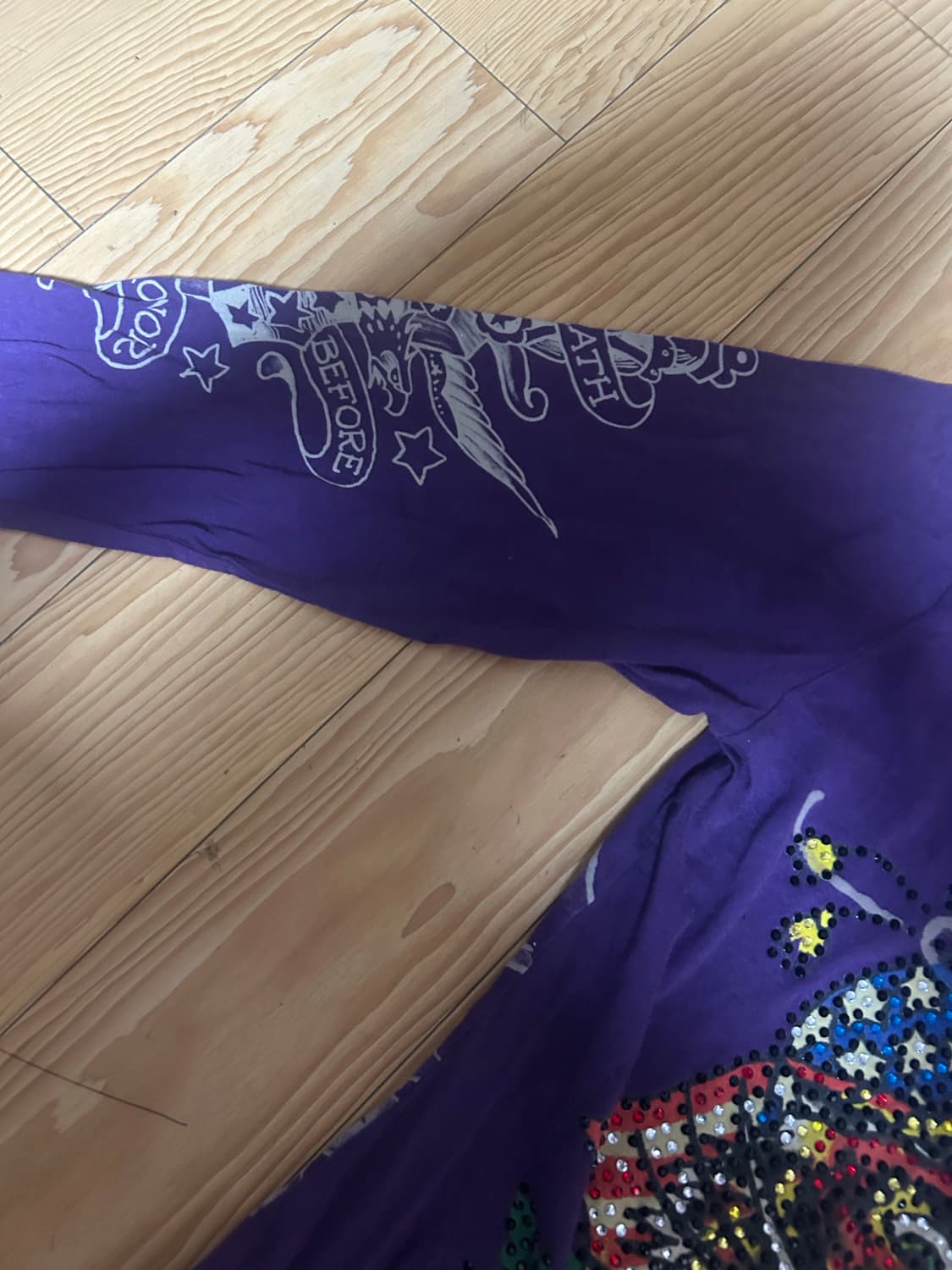 에드하디 퍼플 큐빅 롱슬리브 S 상품이미지2