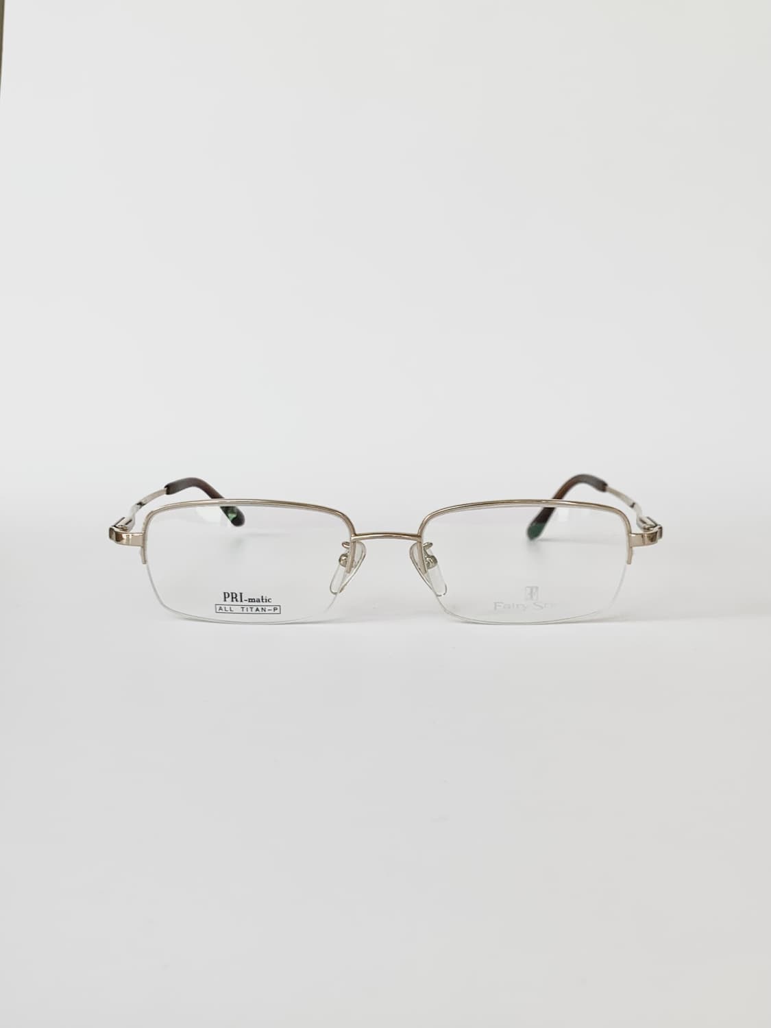 [픽키-578] 골드 반무테 남녀공용  안경테 상품이미지1