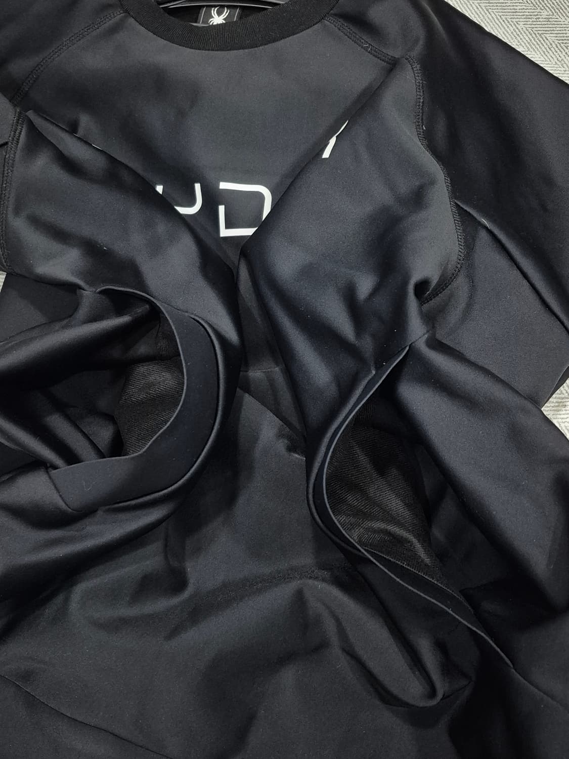 스파이더 안감기모 프론트 레터링 로고 맨투맨 남성 100사이즈 상품이미지5