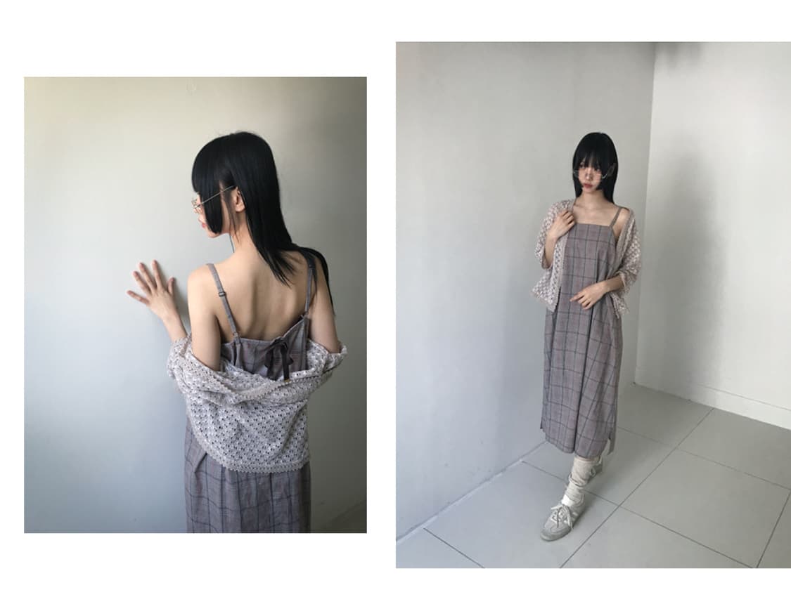 Vintage Punching Knit Cardigan(Beige 상품이미지9