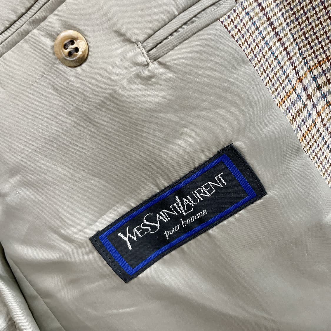 입생로랑 체크 자켓 103사이즈 상품이미지5