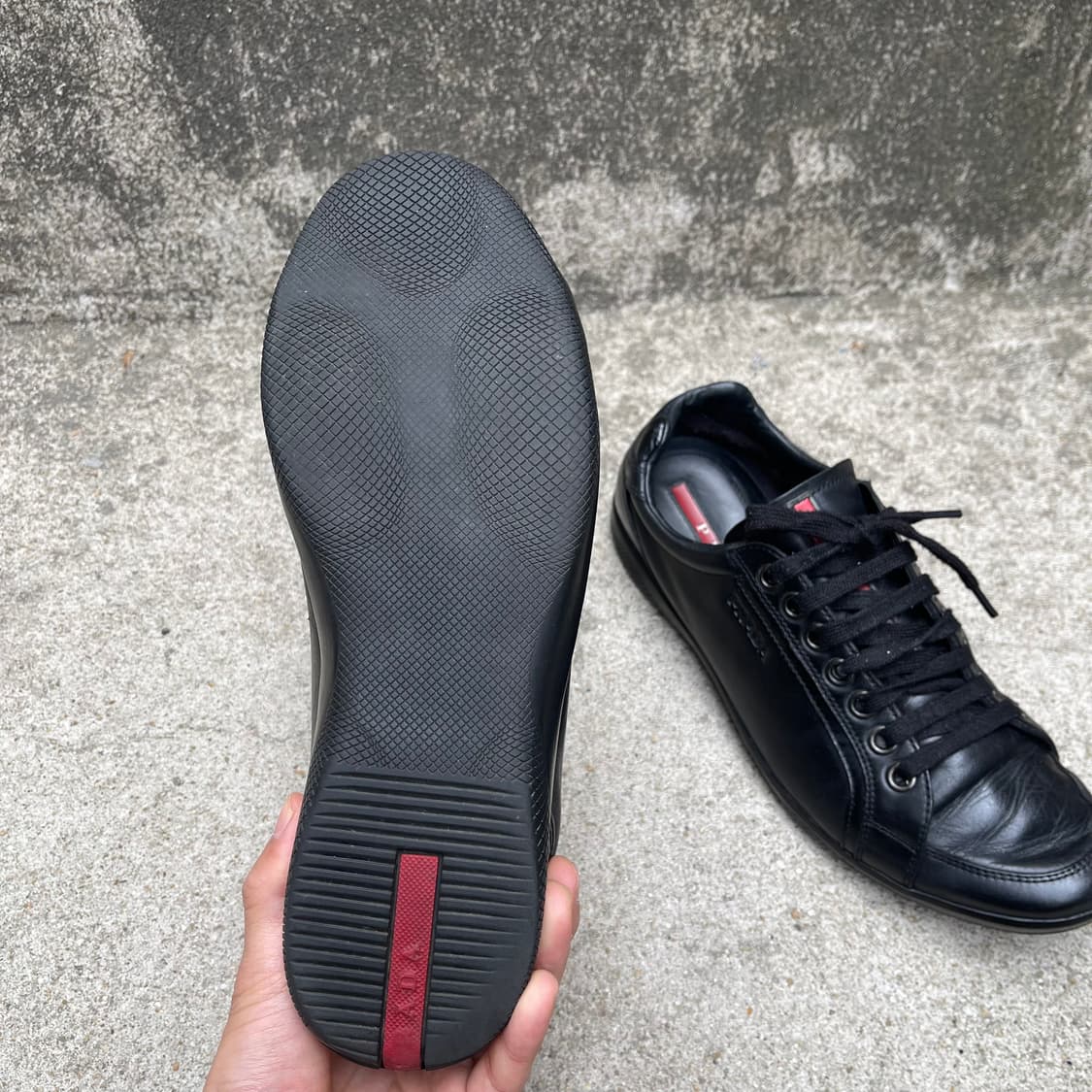 [6] Prada VTG 2000s 레더 스니커즈 (260) 상품이미지6