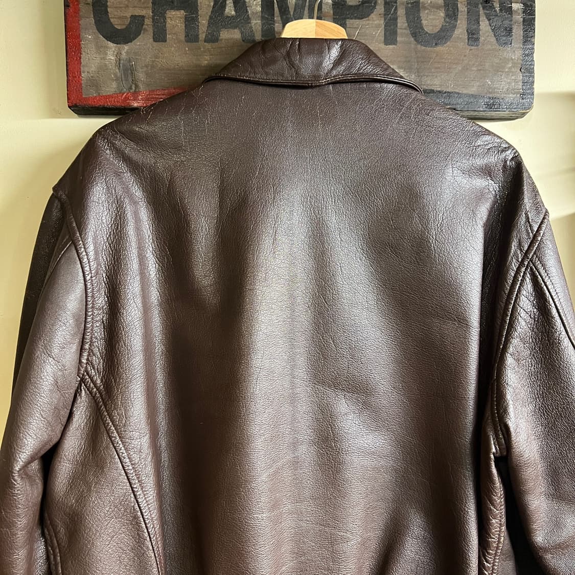 Cooper A-2 Type Goat Skin Leather Jacket 상품이미지9