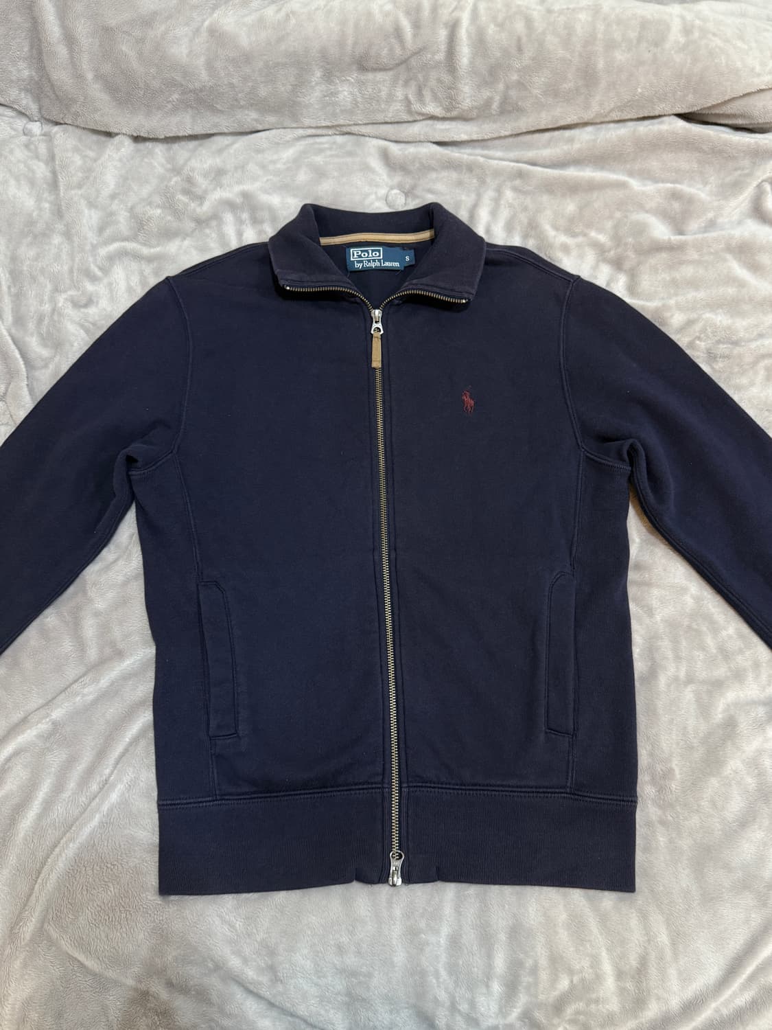 [s] 폴로 랄프로렌 네이비 하프넥 후드집업 상품이미지2