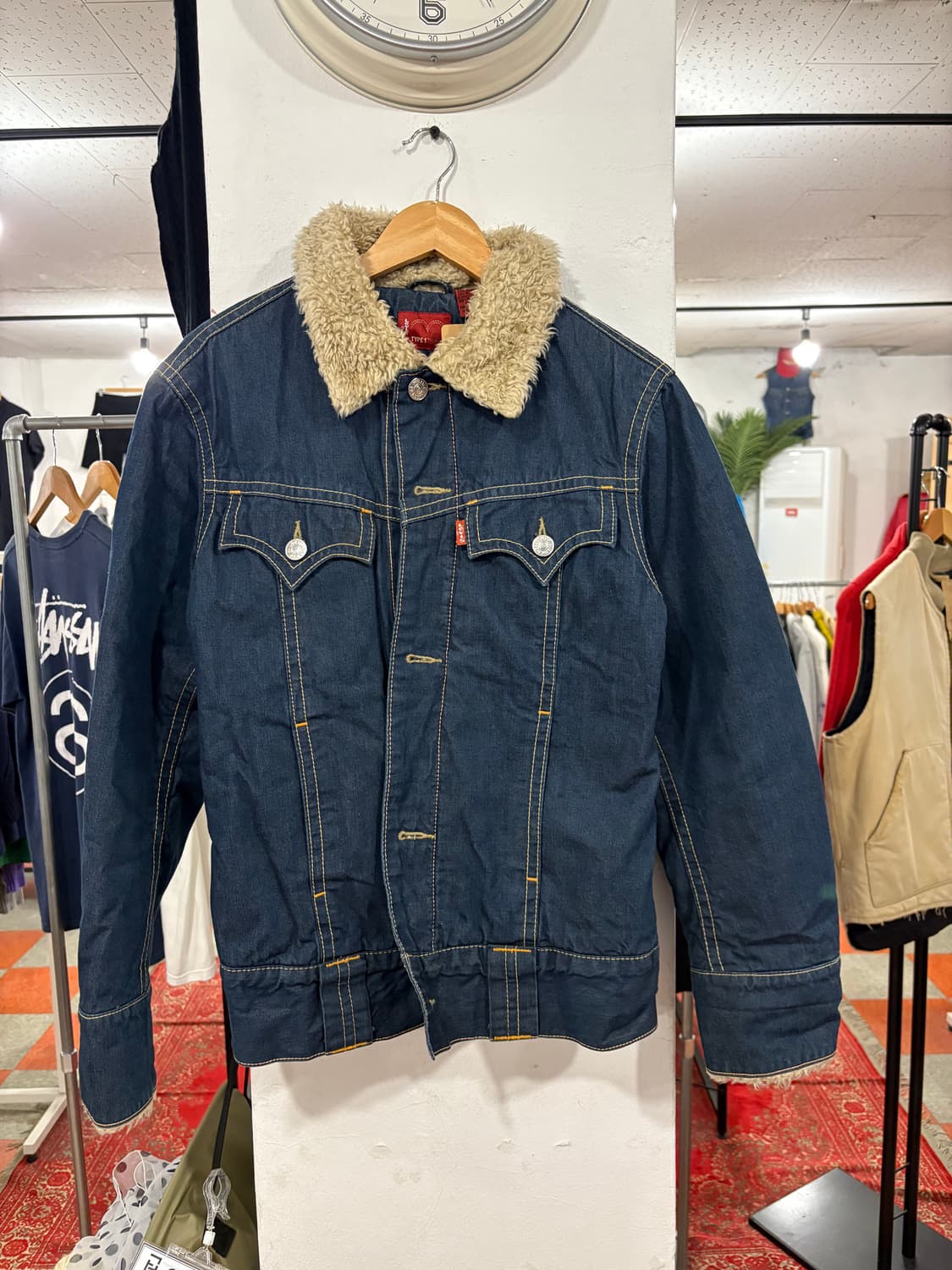 리바이스 여성 털청자켓 상품이미지1