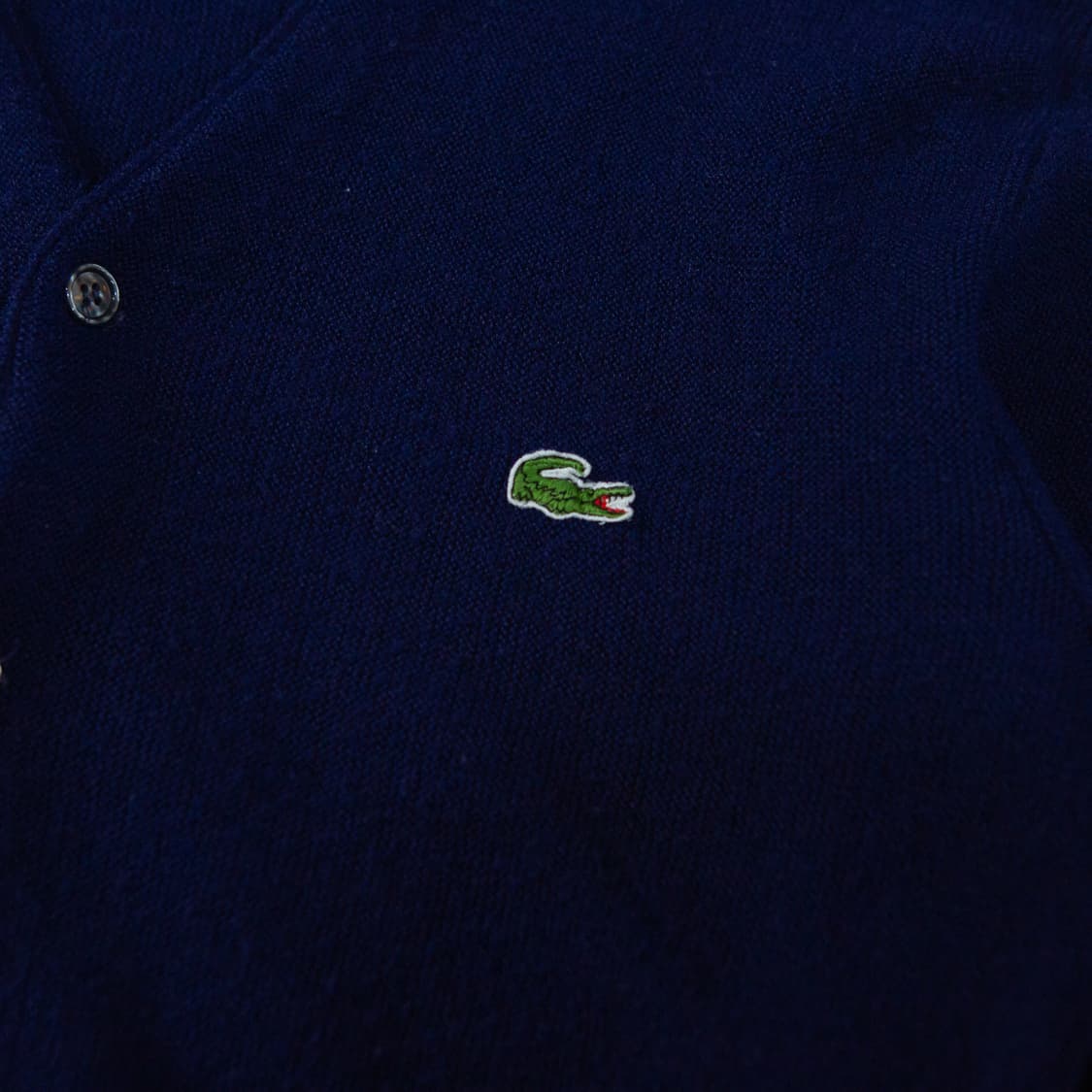 70s IZOD 라코스테 아크릴 가디건 네이비 상품이미지4