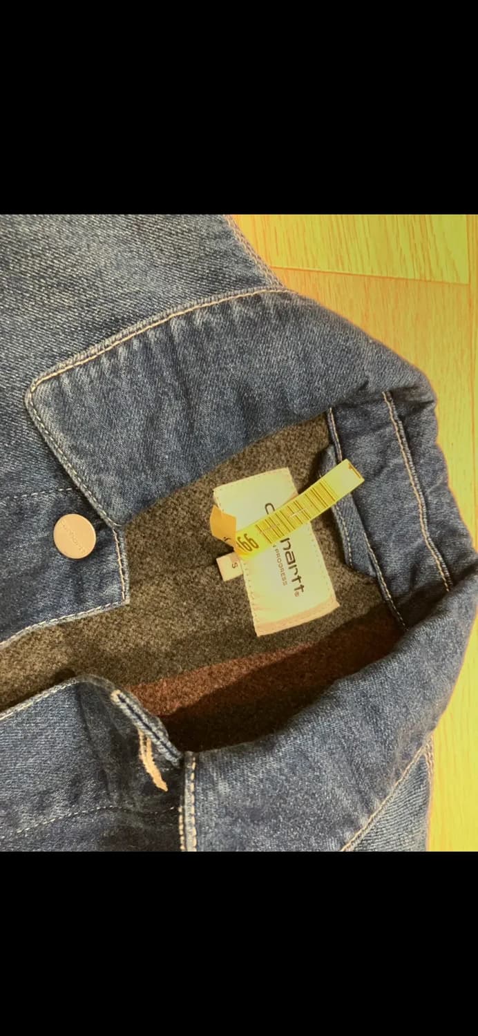 칼하트 데님 재킷 코트 S (안감 퀼팅) 상품이미지9