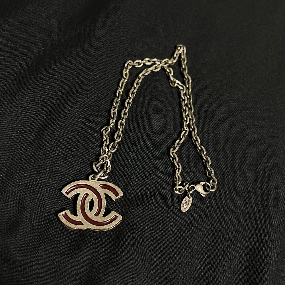 정품) 올드 샤넬 로고 목걸이. 빅로고 빈티지 올드 샤넬 네클리스 상품이미지3