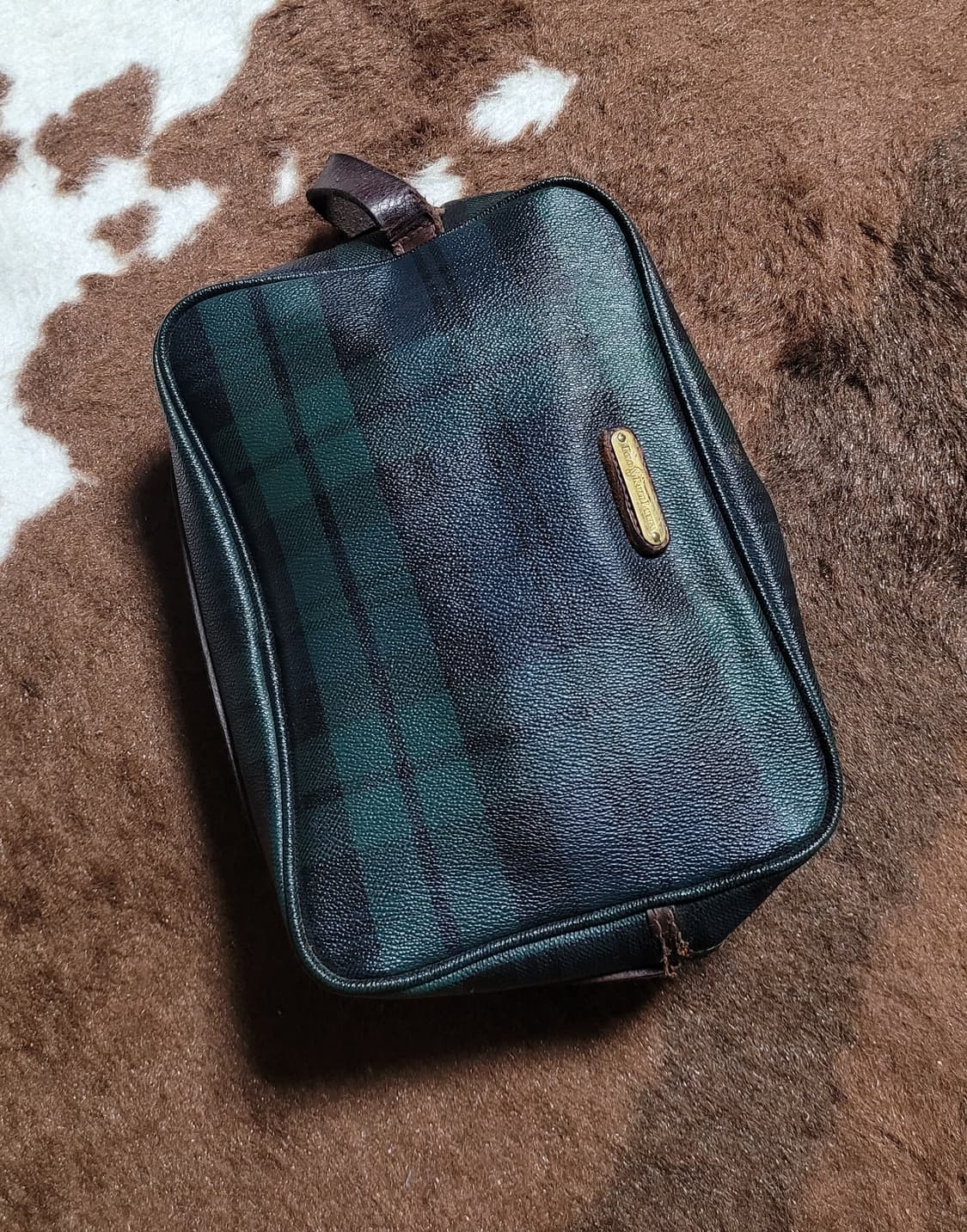 폴로 랄프로렌 남성용 타탄체크 파우치(25*16) 상품이미지3