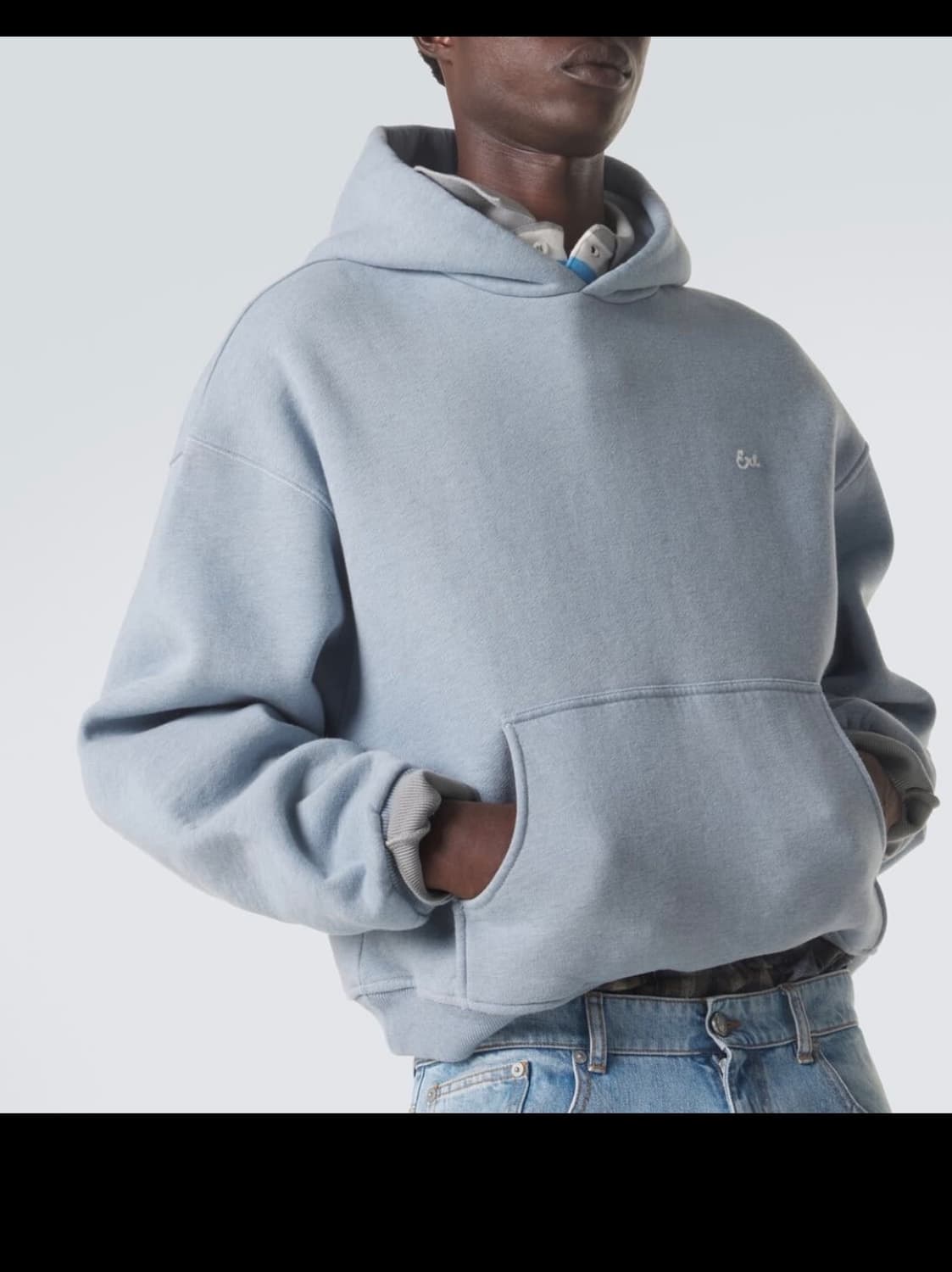 (XL) ERL 26SS 로고 후디 블루 상품이미지1