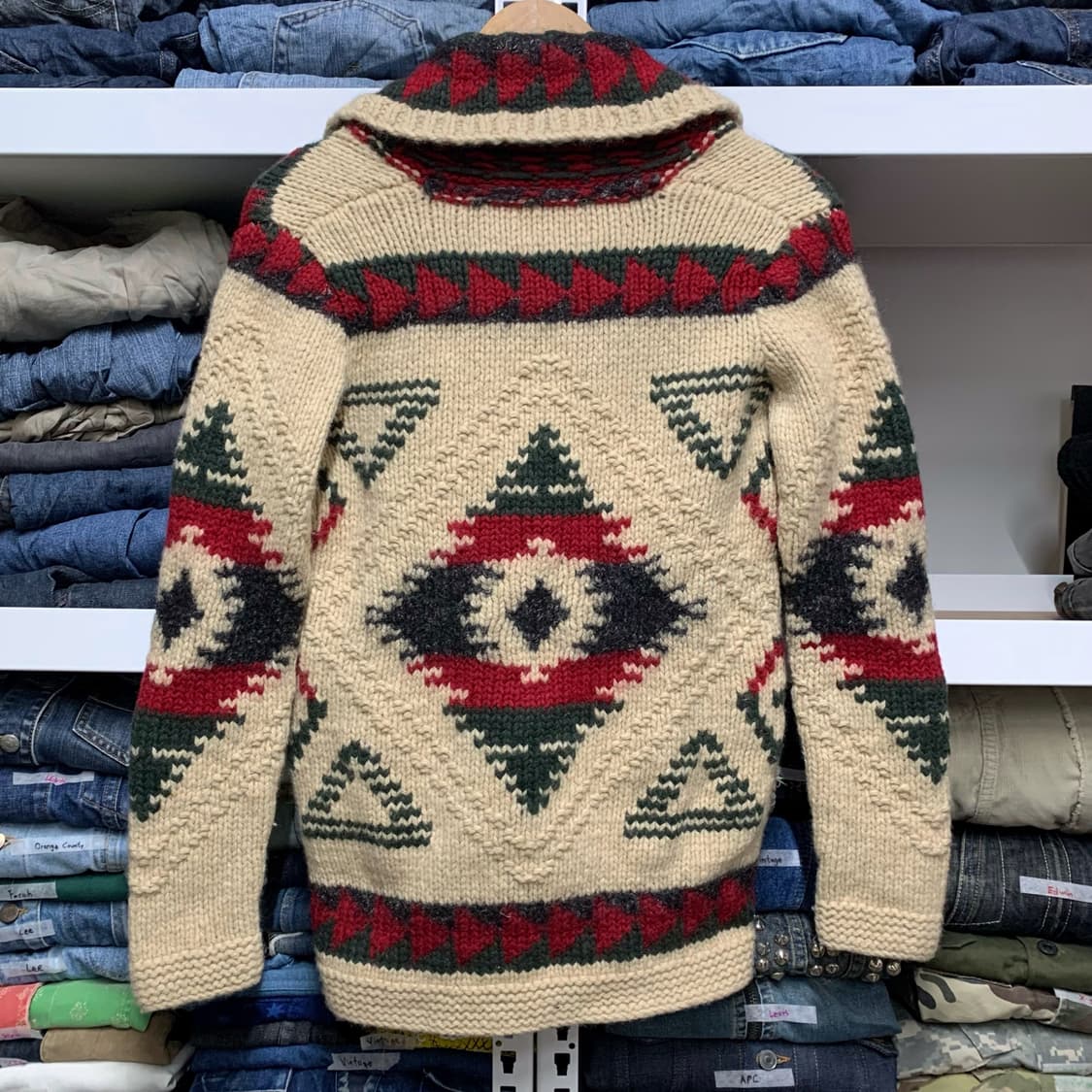 [M] 에디 바우어 핸드니트 노르딕 패턴 가디건 상품이미지3