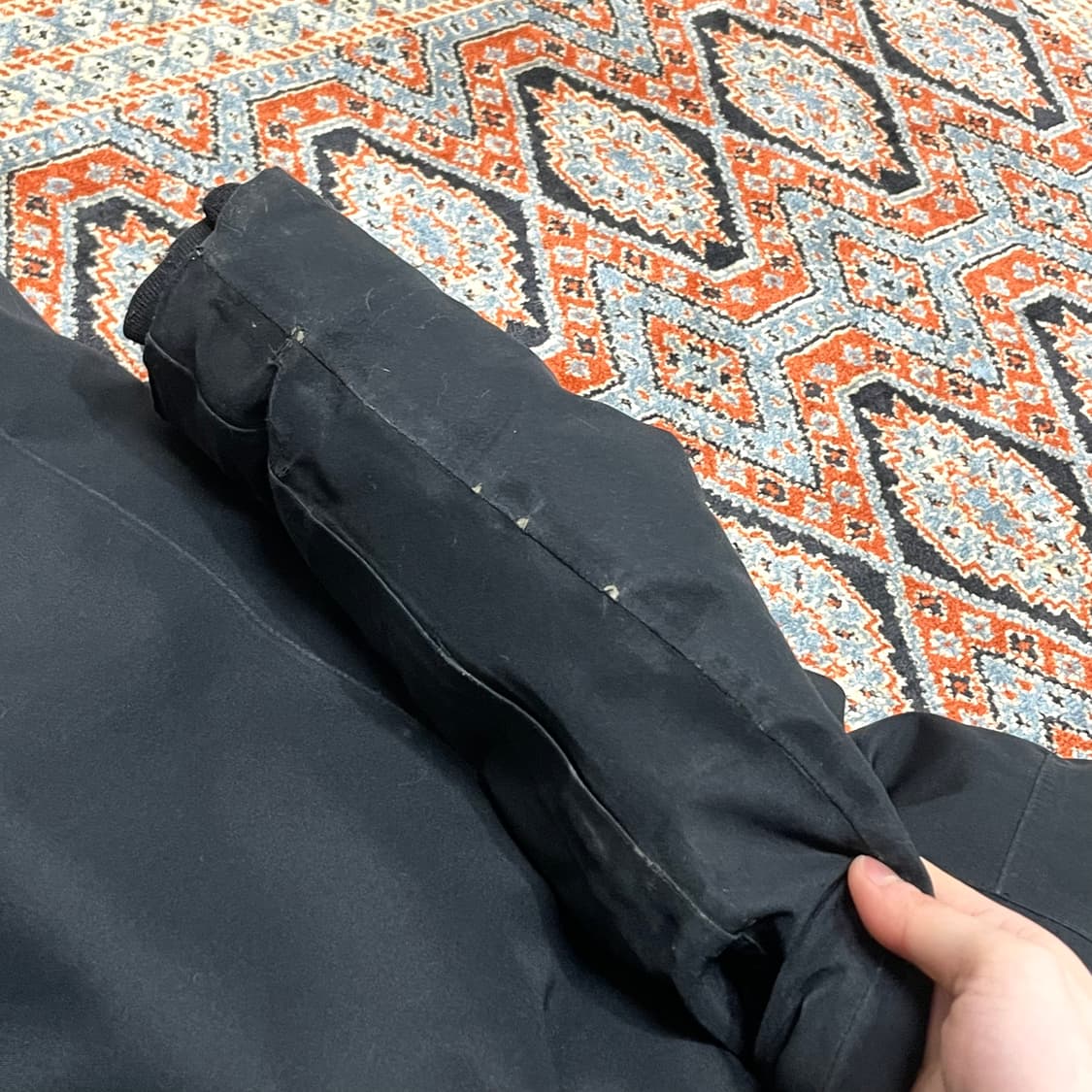 노스페이스 블랙 구스다운 포켓 패딩점퍼 남성L 상품이미지10