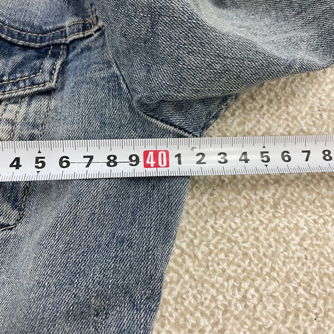 베네통 연청 데님 청재킷 1223HS1 상품이미지10