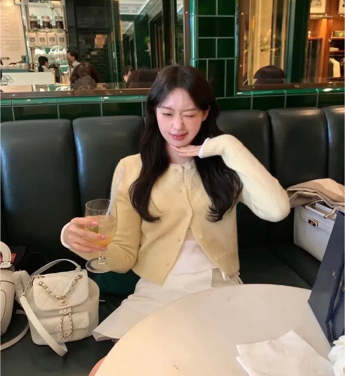 르플레인 베이비옐로우 가디건 상품이미지1