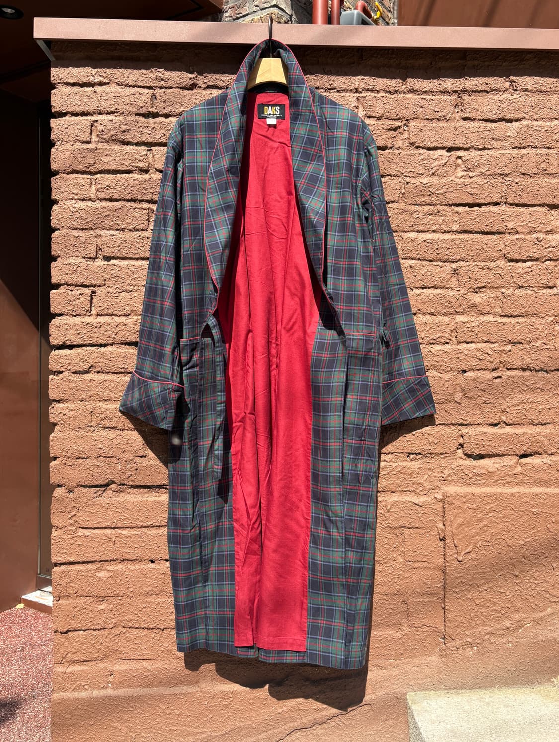 80’ DAKS check robe gown 상품이미지3