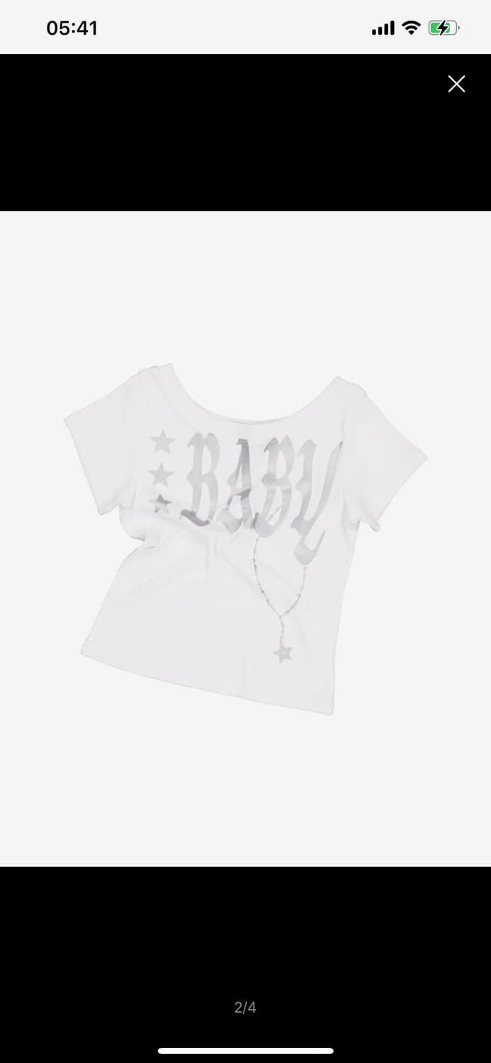 셋업이엑스이 BABY WIDE NECK TOP / WHITE (새상품) 상품이미지3