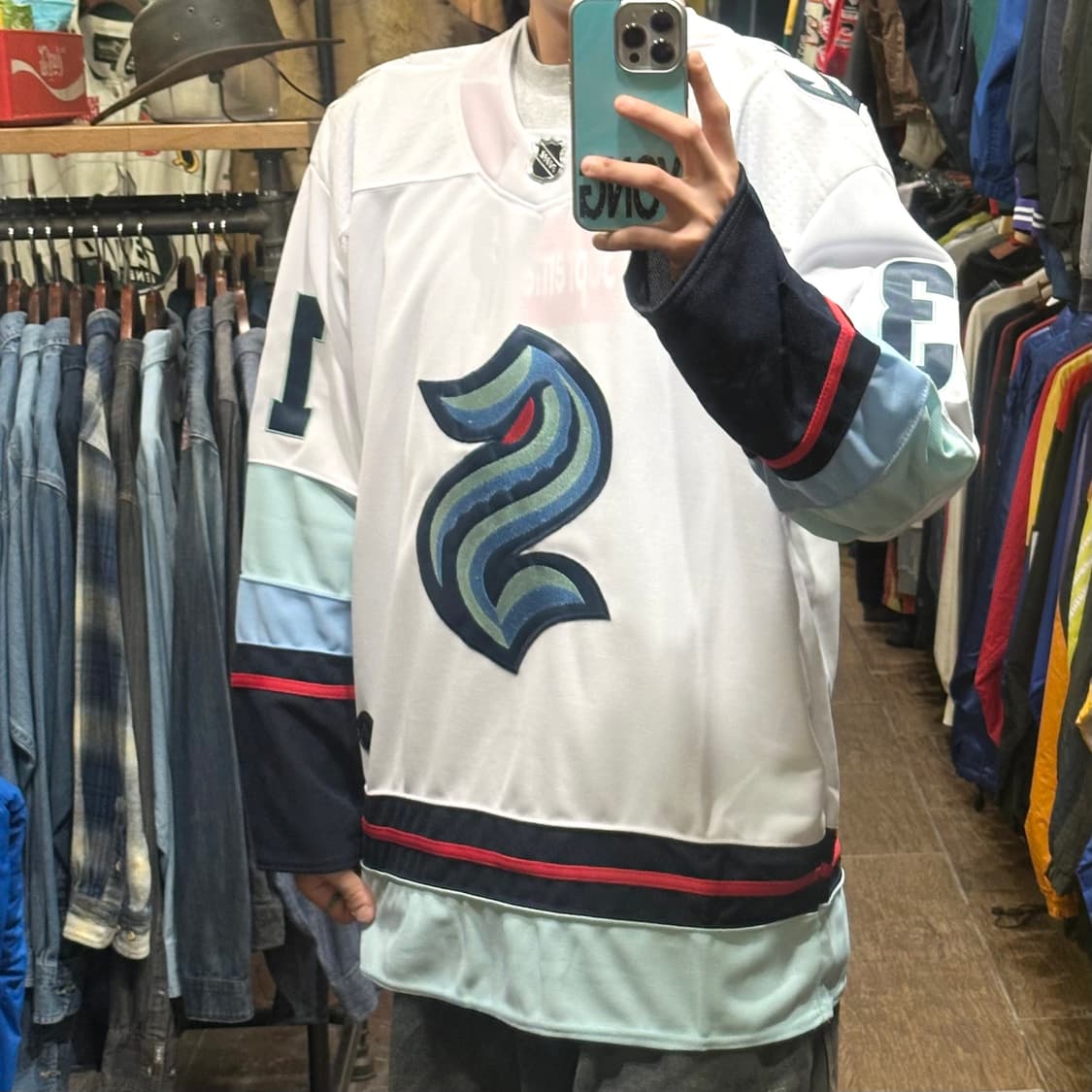 [HI] 아디다스 NHL 긴팔 하키티 화이트 상품이미지3