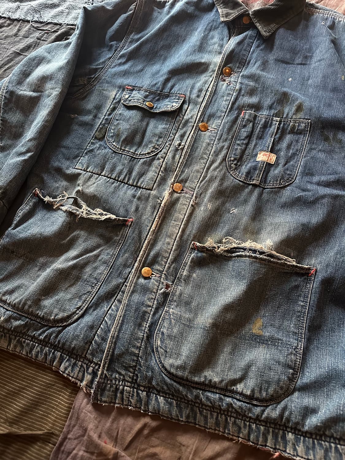 50s Vintage Hercules Denim Work Jacket 상품이미지4