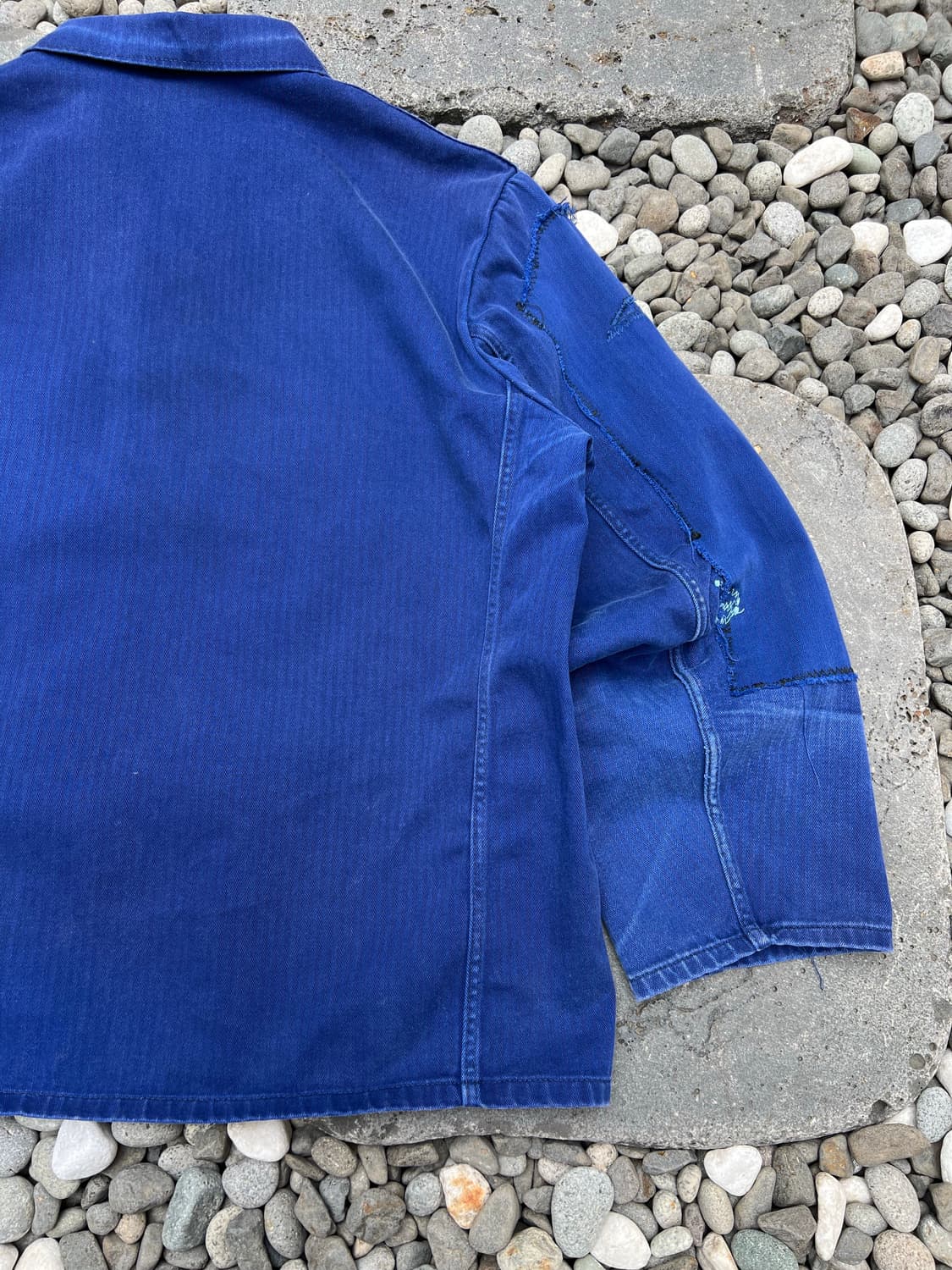 HARD FADED REPAIR HBT 썬페이드 헤링본트윌 프렌치워크자켓 상품이미지9