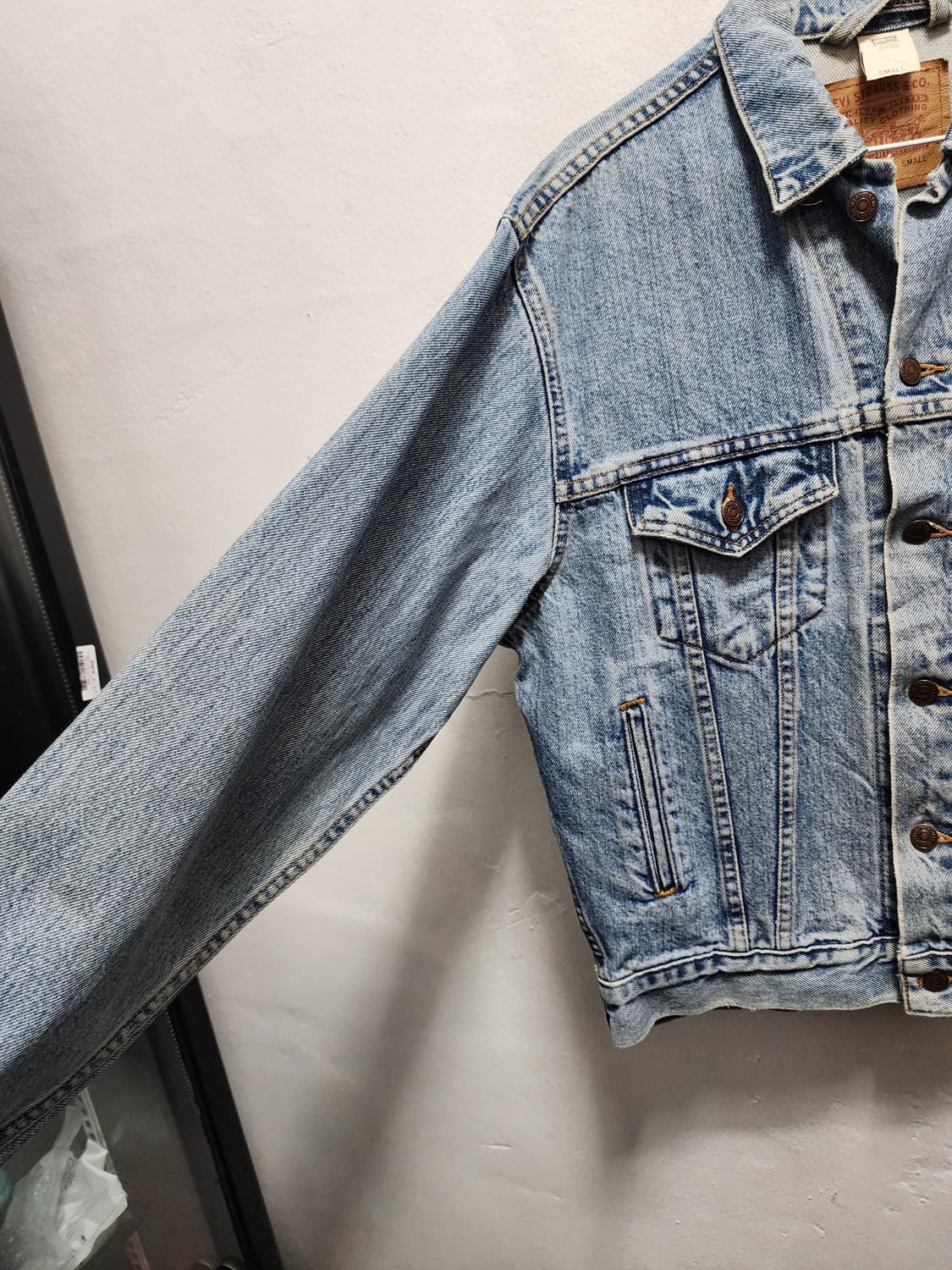 90s 리바이스 70507-0389 연청 데님 청자켓 상품이미지3