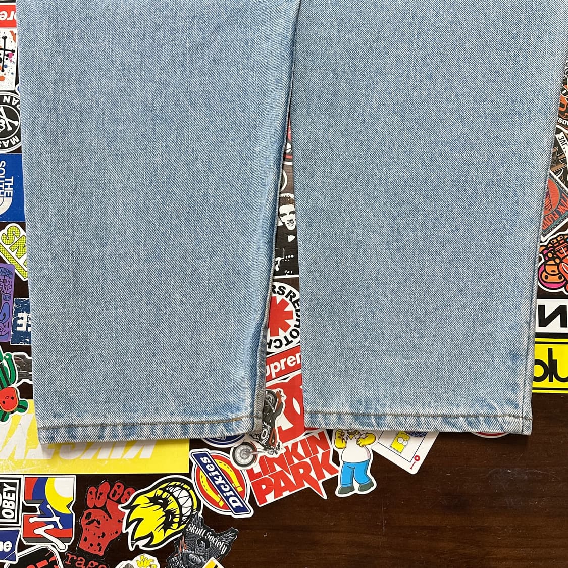 90s USA 리바이스 550 블루 진 데님 팬츠 34 상품이미지4