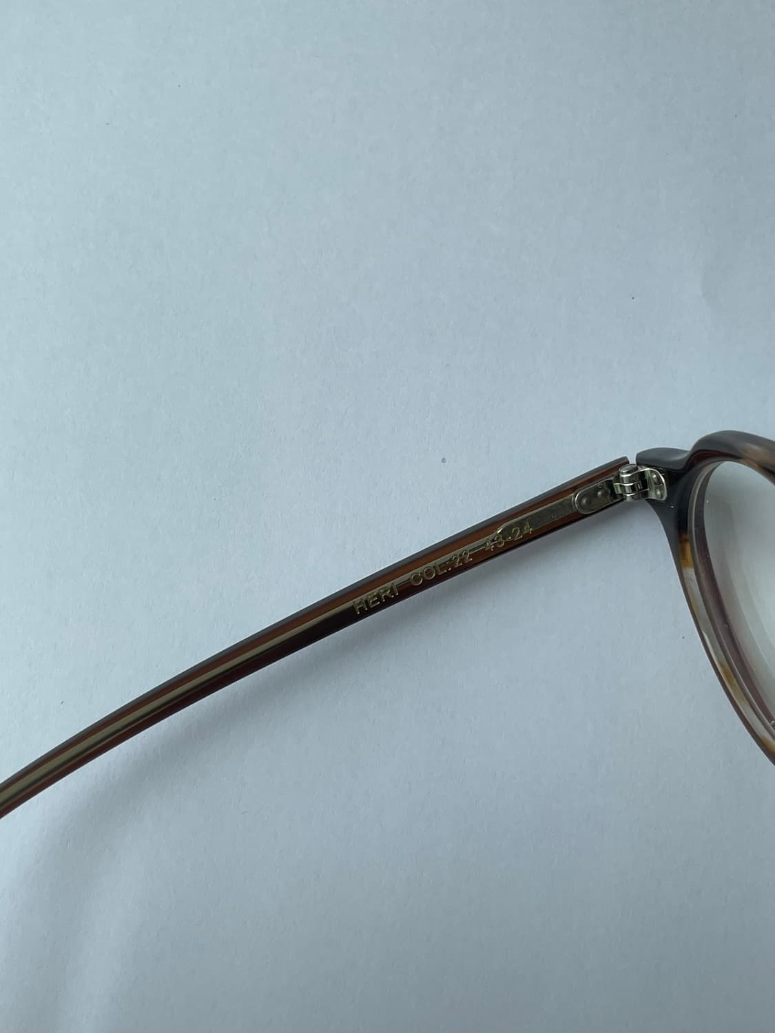 Lesca Heri(레스카 헤리)  43-24 브라운 안경 판매합니다. 상품이미지2