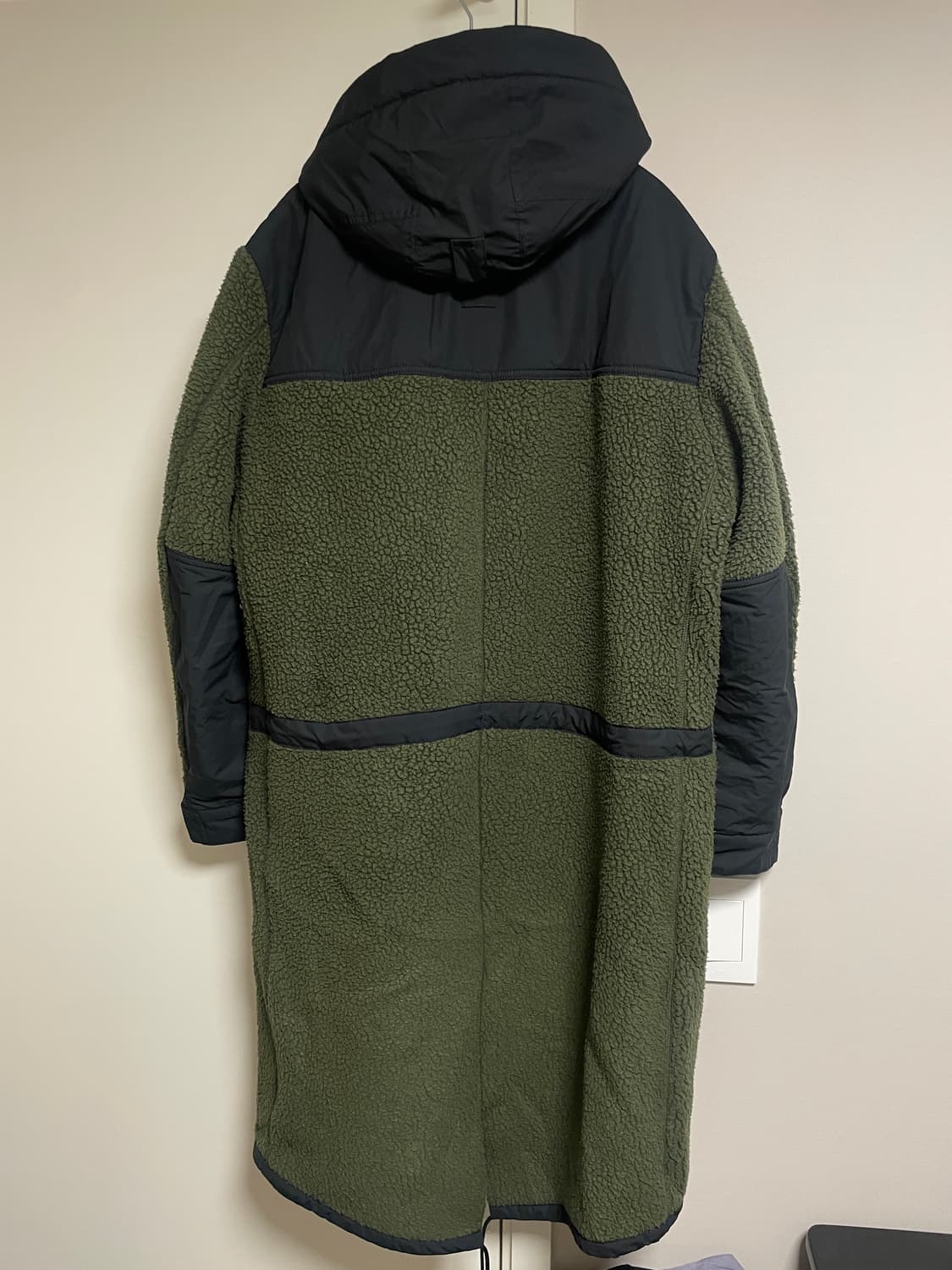 [S] 21AW 꼼데가르송 옴므 폴라텍 카키 코트 상품이미지2