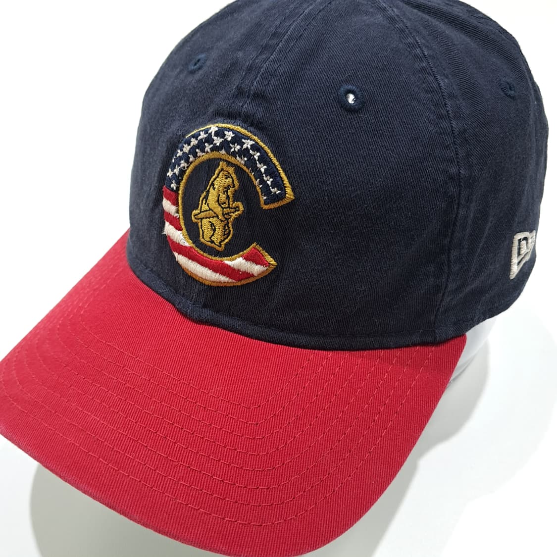 뉴에라 & MLB 성조기 그린 언더바이저 투톤 볼캡 P2038 상품이미지1