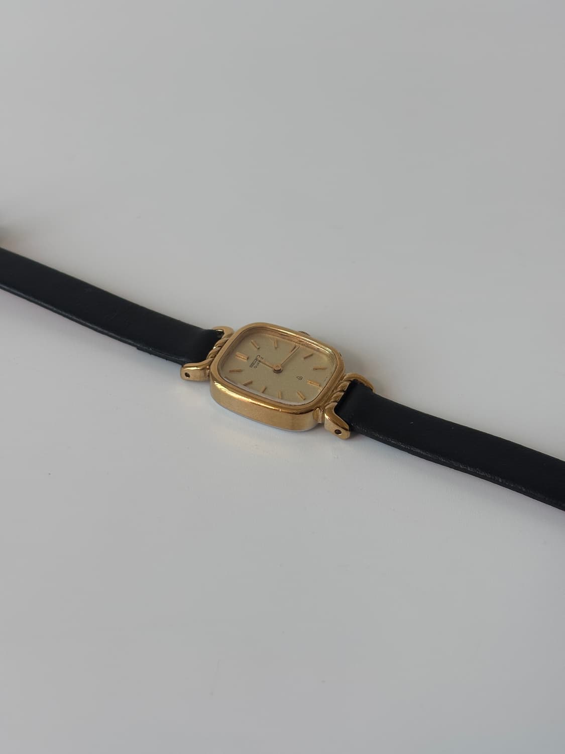 1980s Gold Square Ladies Quartz 상품이미지5