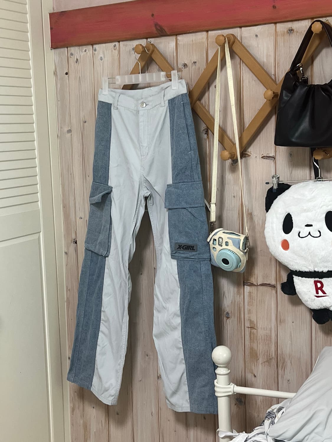 X-girl  카고 데님 코튼 멀티 포켓 팬츠 상품이미지1