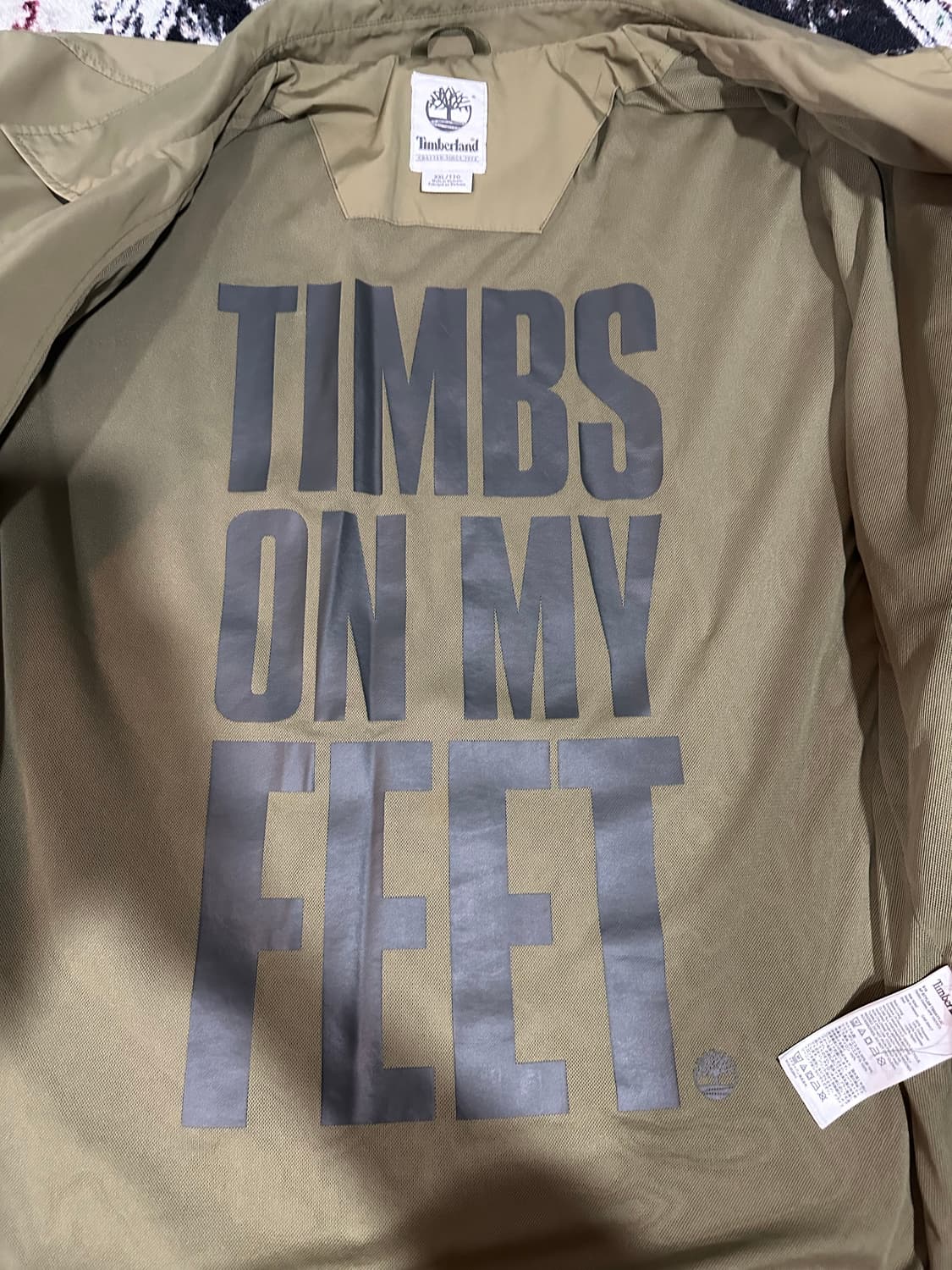 팀버랜드 로고 코치자켓 카키 상품이미지4