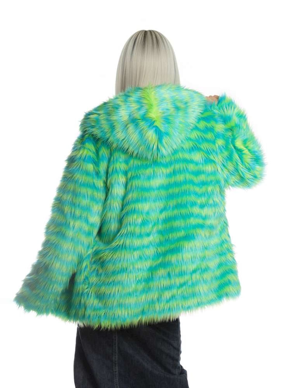 [새상품] Sculture tokyo 그린 퍼 후드자켓 상품이미지6