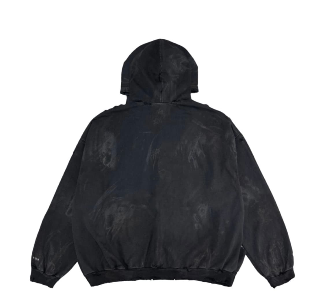 2) 프로젝트GR 메탈릭 로고후드 블랙 상품이미지2