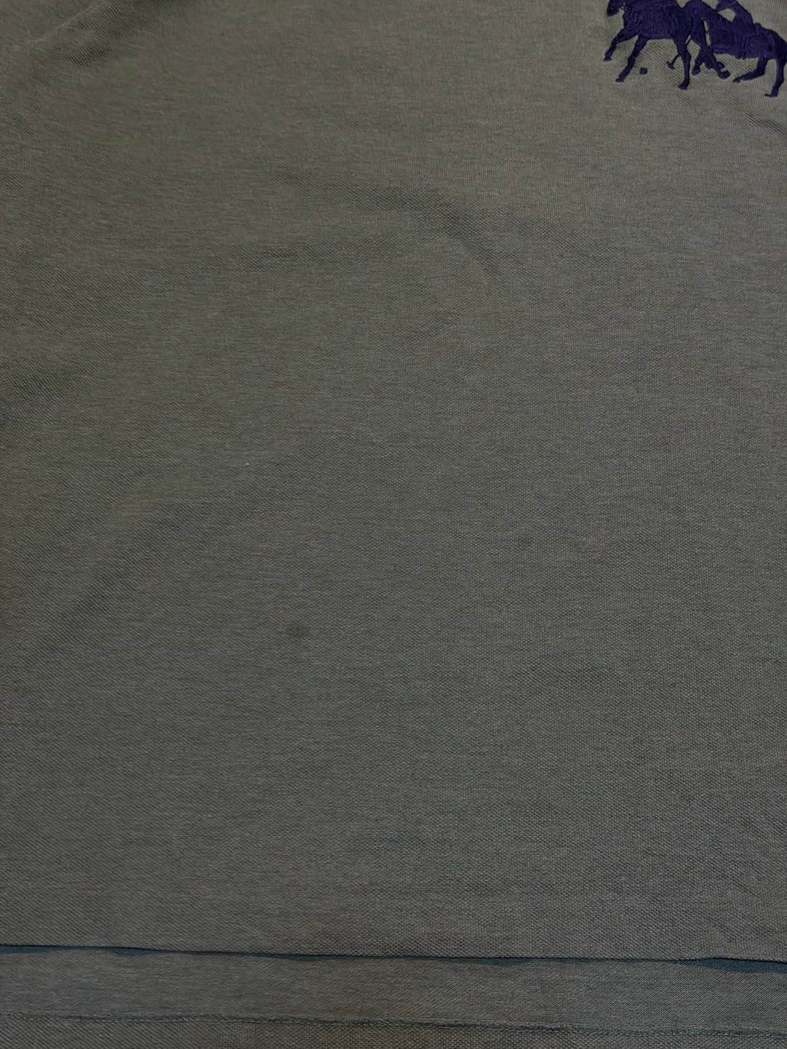 폴로 랄프로렌 빅포니 가죽패치 롱슬리브 카라티 올리브 상품이미지4