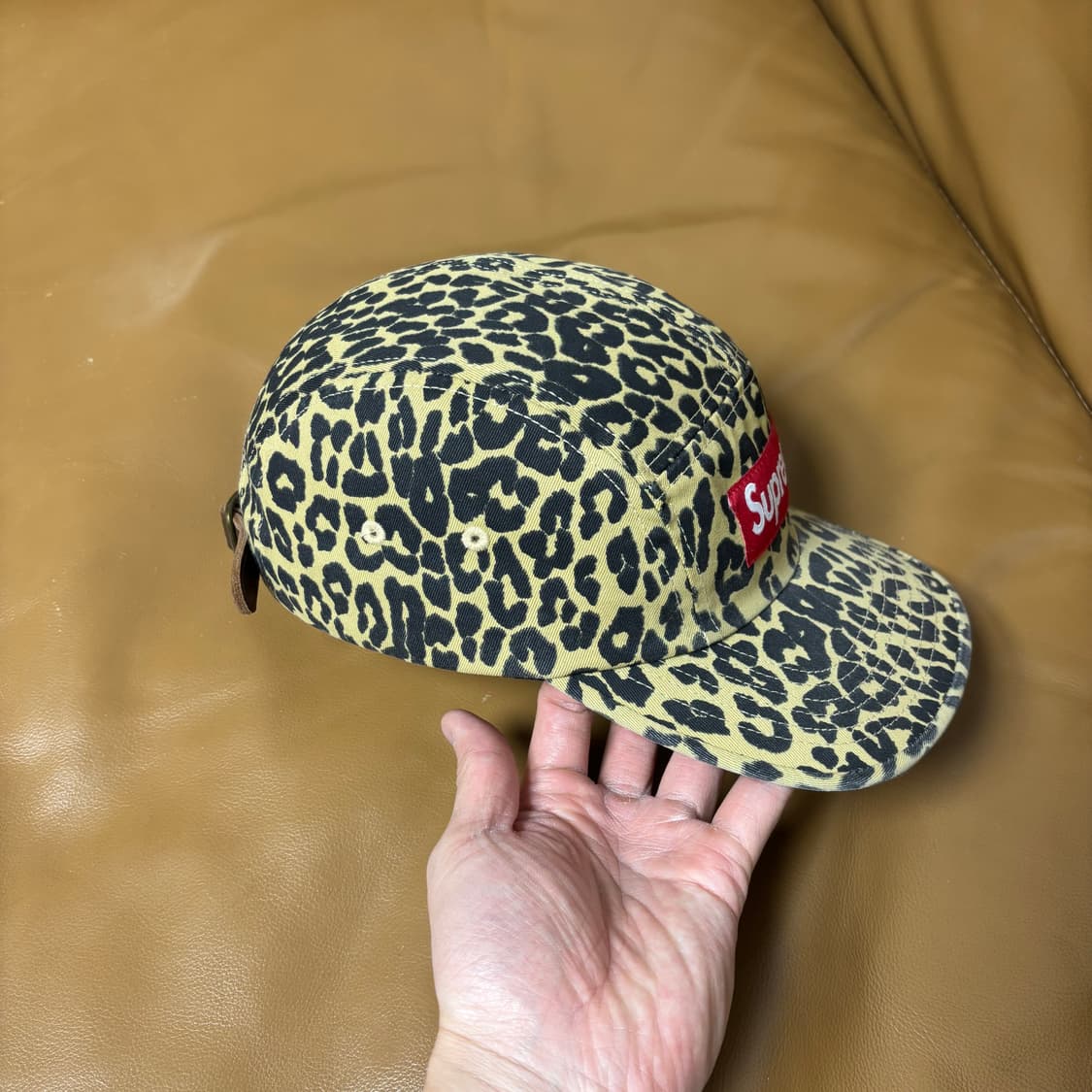 슈프림 캠프캡 모자 박스로고 23fw 레오파드 상품이미지4
