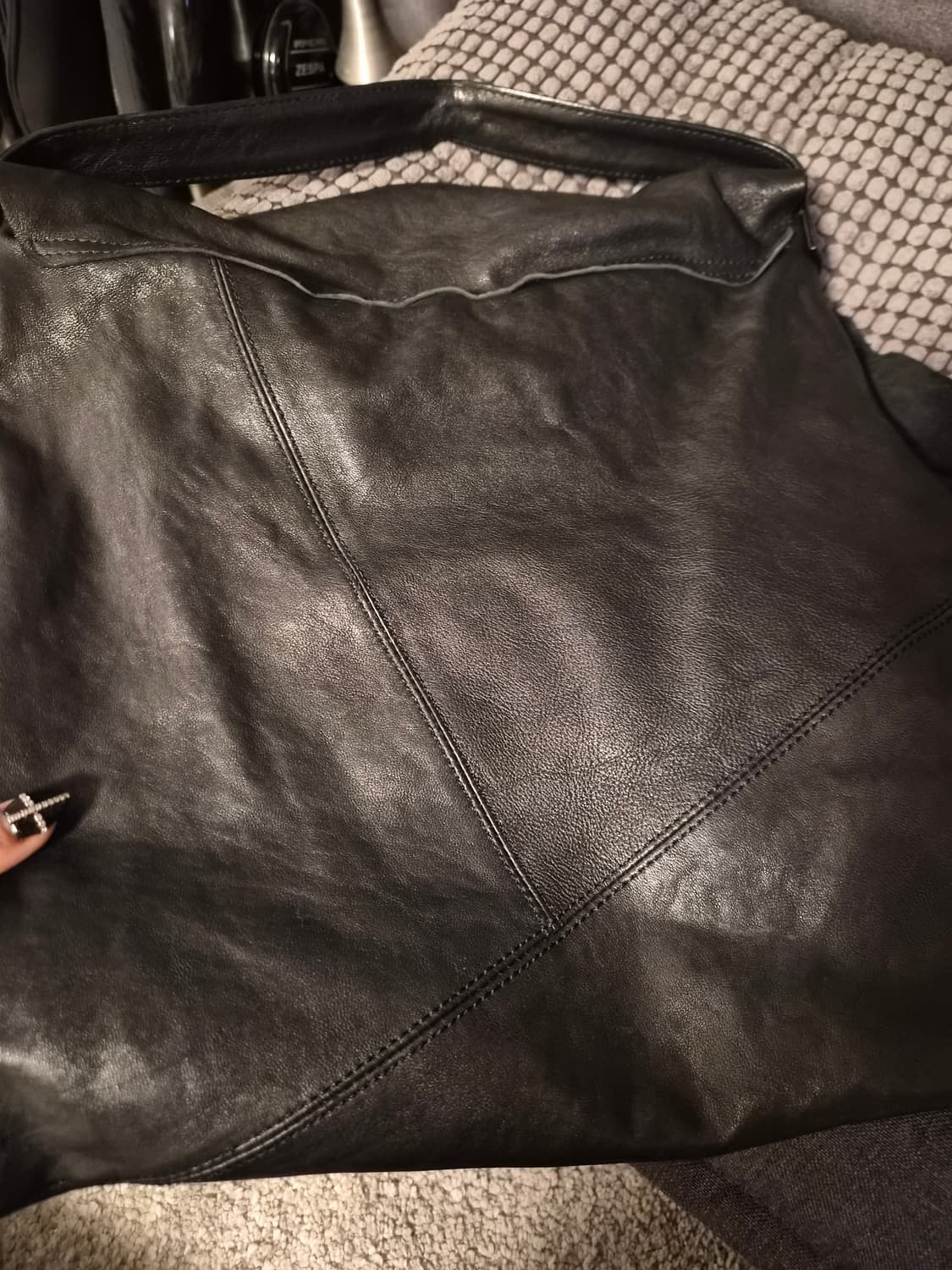 리얼 램스킨 숄더백 상품이미지5