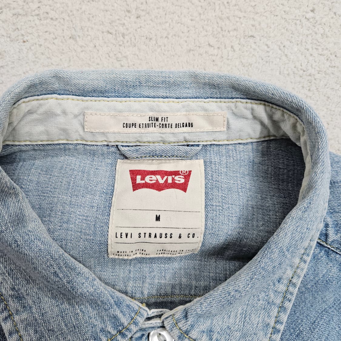 리바이스 웨스턴 데님 셔츠 M 상품이미지4