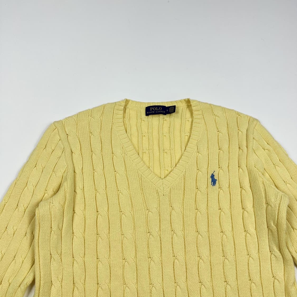 폴로 랄프로렌 포니 옐로우 케이블 니트 (S 여성추천) 상품이미지1