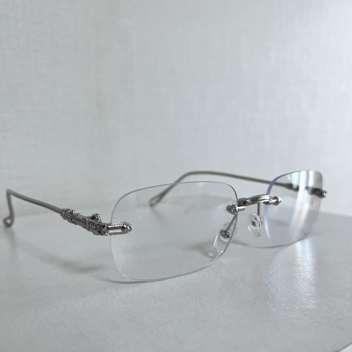 무테 실버 안경 상품이미지6