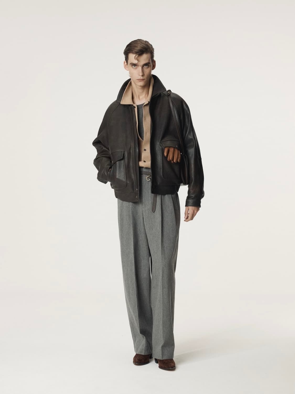 [OS] 렉토 오버사이즈 시어링 레더 가죽 무스탕 점퍼 자켓 상품이미지3