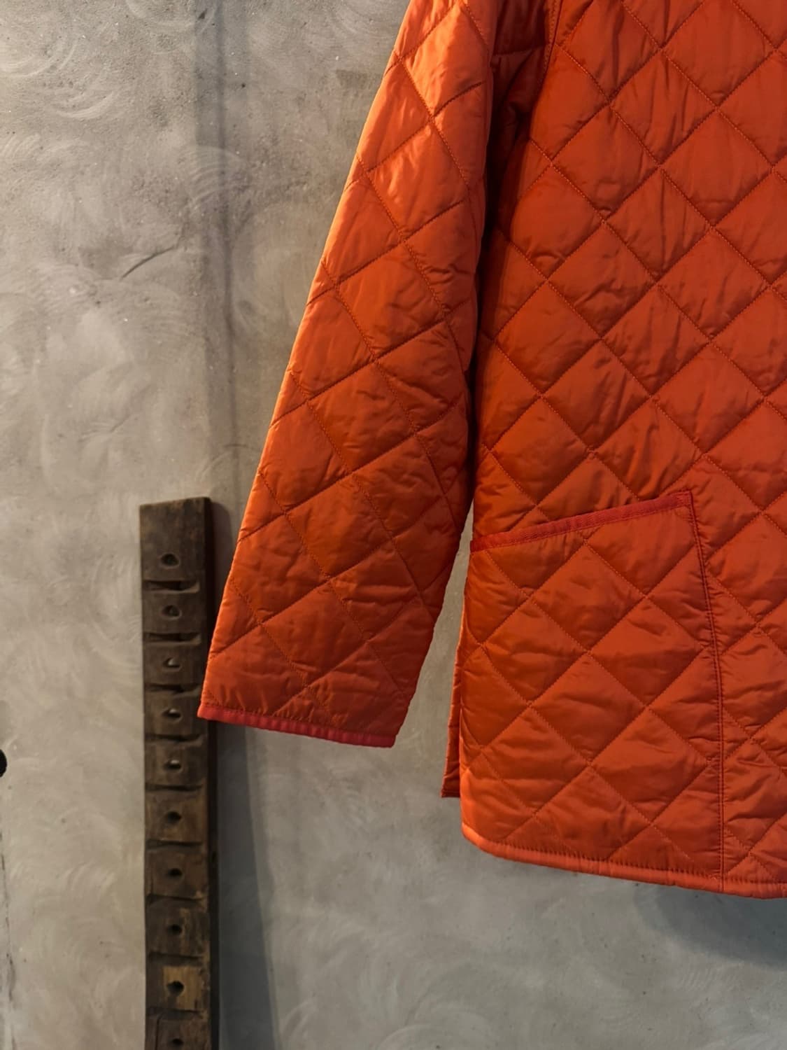 바버 오렌지 퀼팅 자켓 남 95 여 66~77 상품이미지4