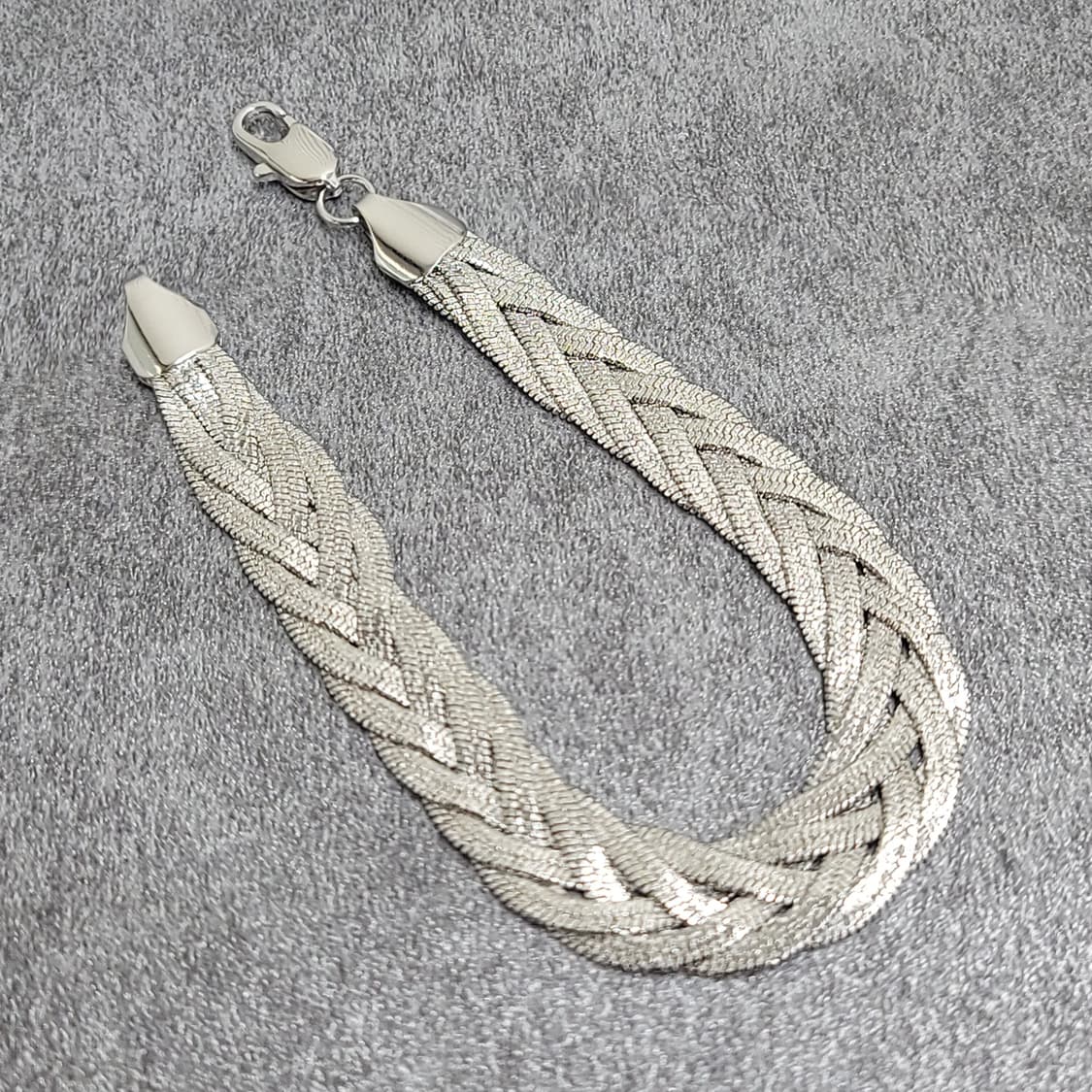 18KGP flat chain bracelet 상품이미지6