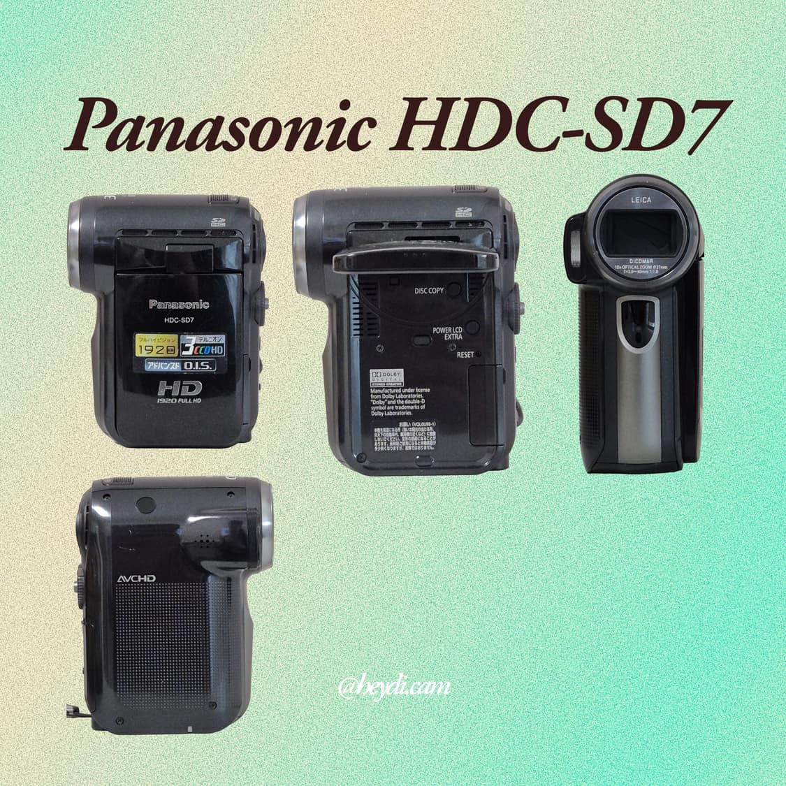 Panasonic 파나소닉 HDC-SD7 블랙 상품이미지4