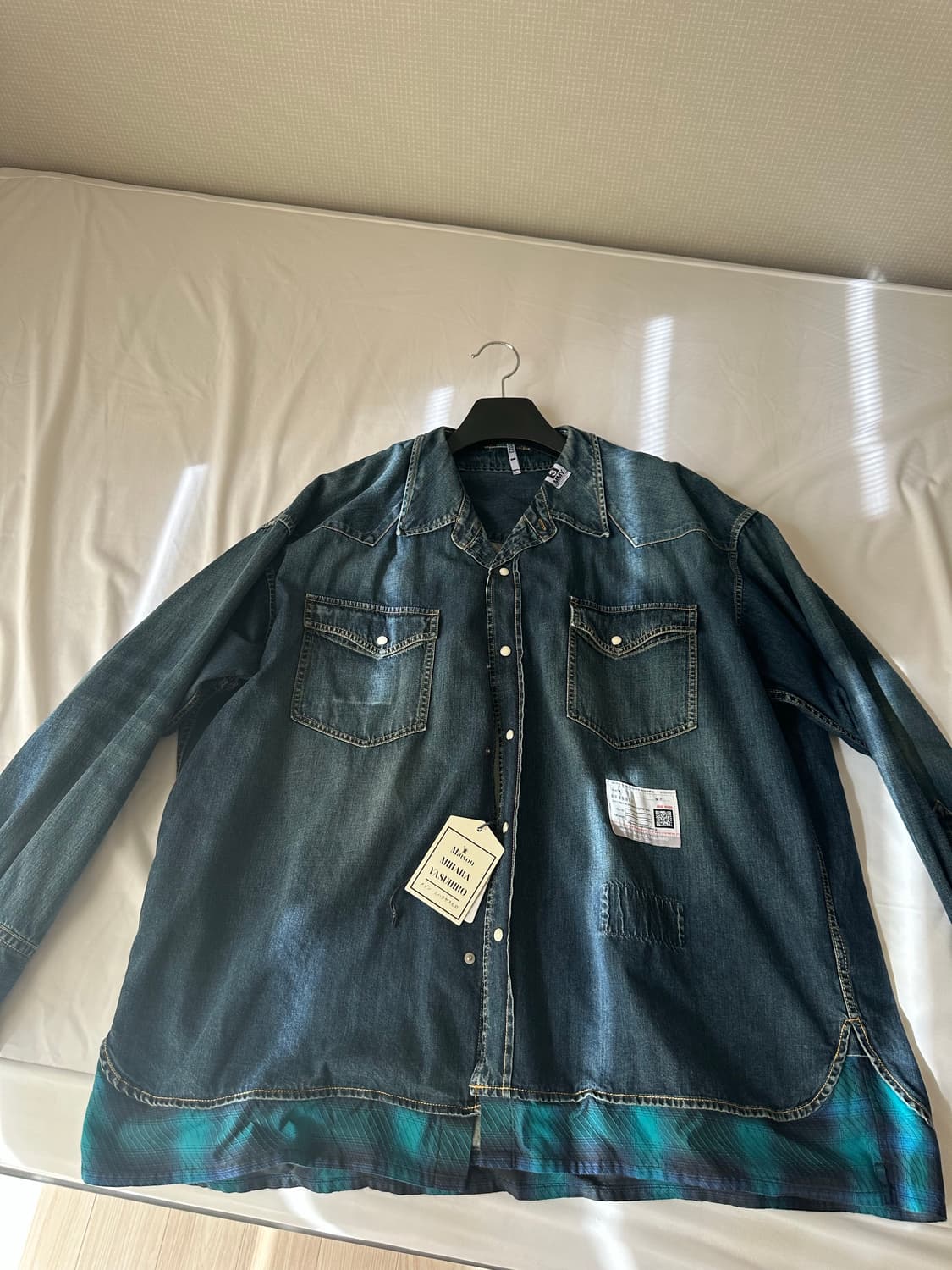 Fake layered danim(Indigo) 상품이미지2