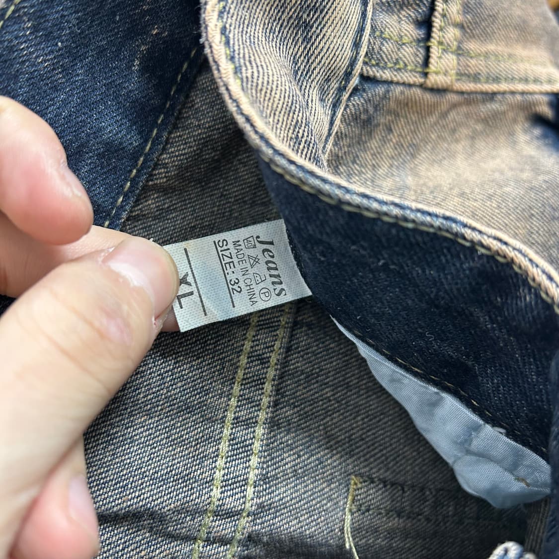 애시드 워시드 멀티포켓 와이드 데님 카고 팬츠 상품이미지8