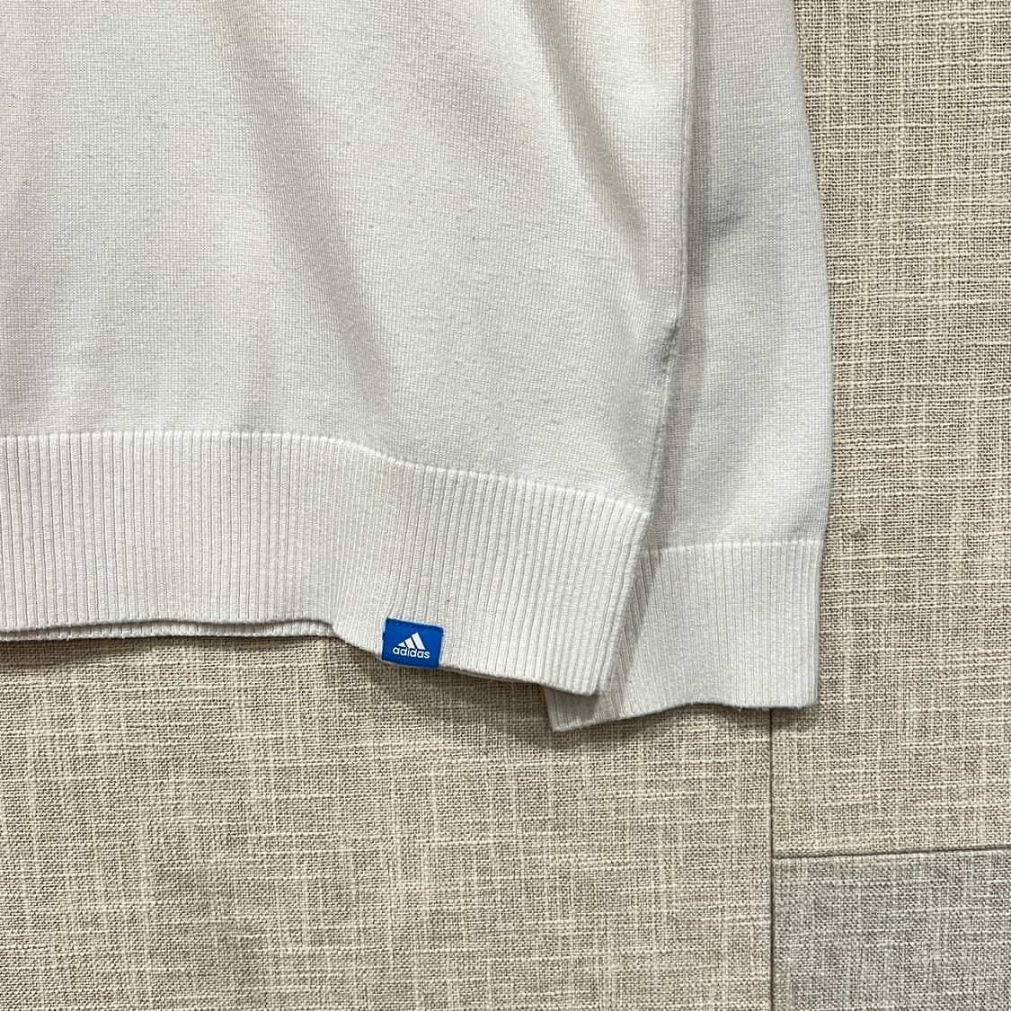 일본빈티지 아디다스 골프 니트 L 화이트 상품이미지5