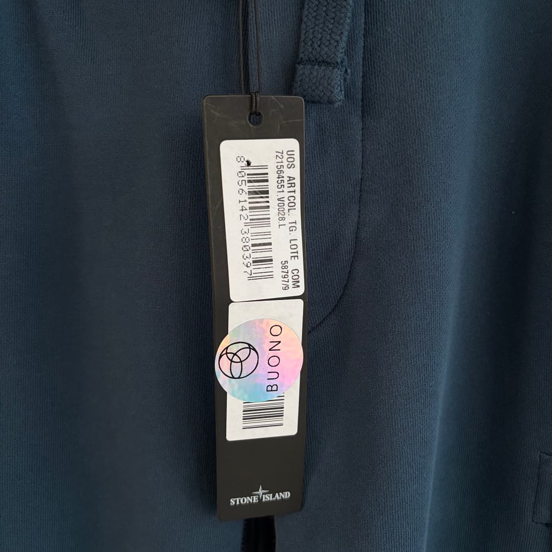 새상품(L)스톤아일랜드 와펜 패치 카고 트레이닝 팬츠 네이비블루 상품이미지3